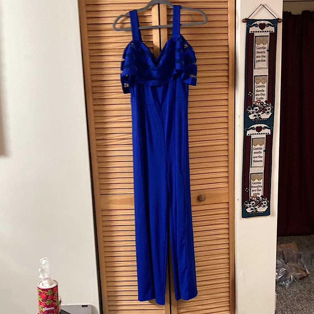 Royal blue jumpsuit dressy